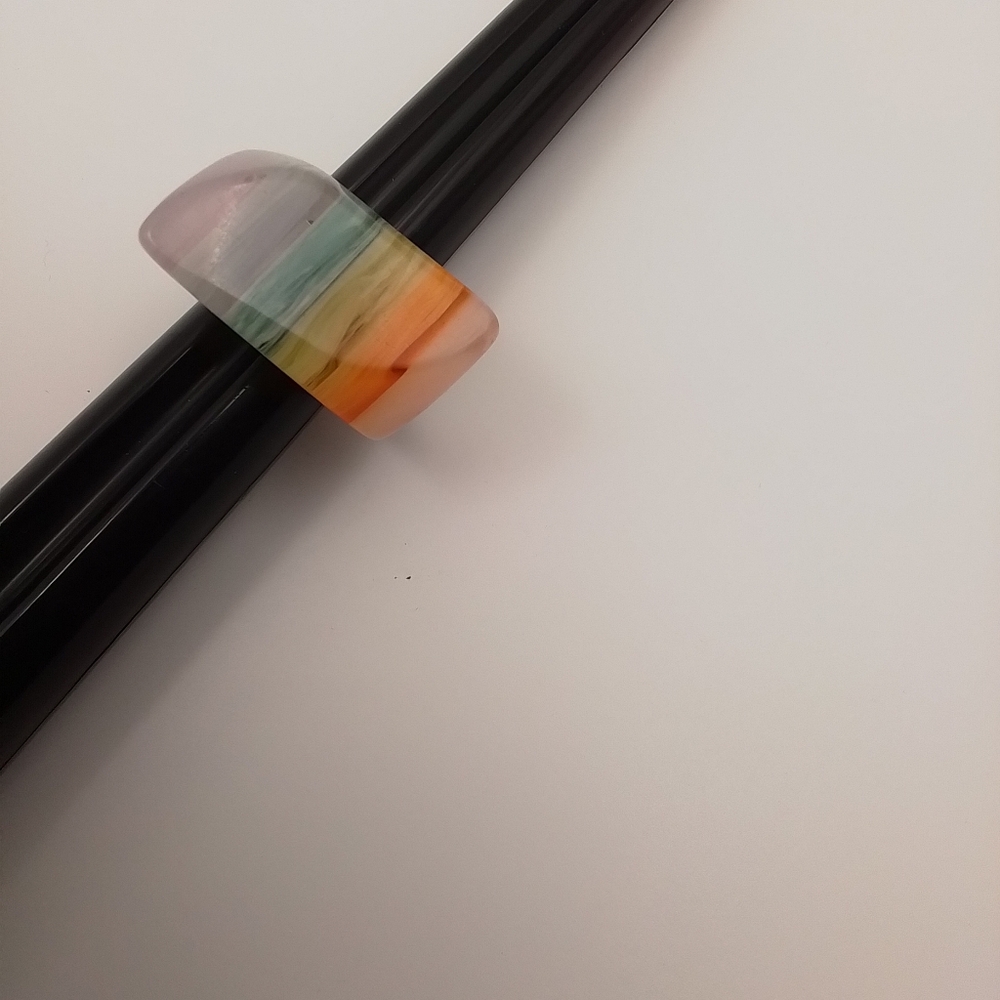 Acrylic Multi Color Ring - Picture 3 of 6